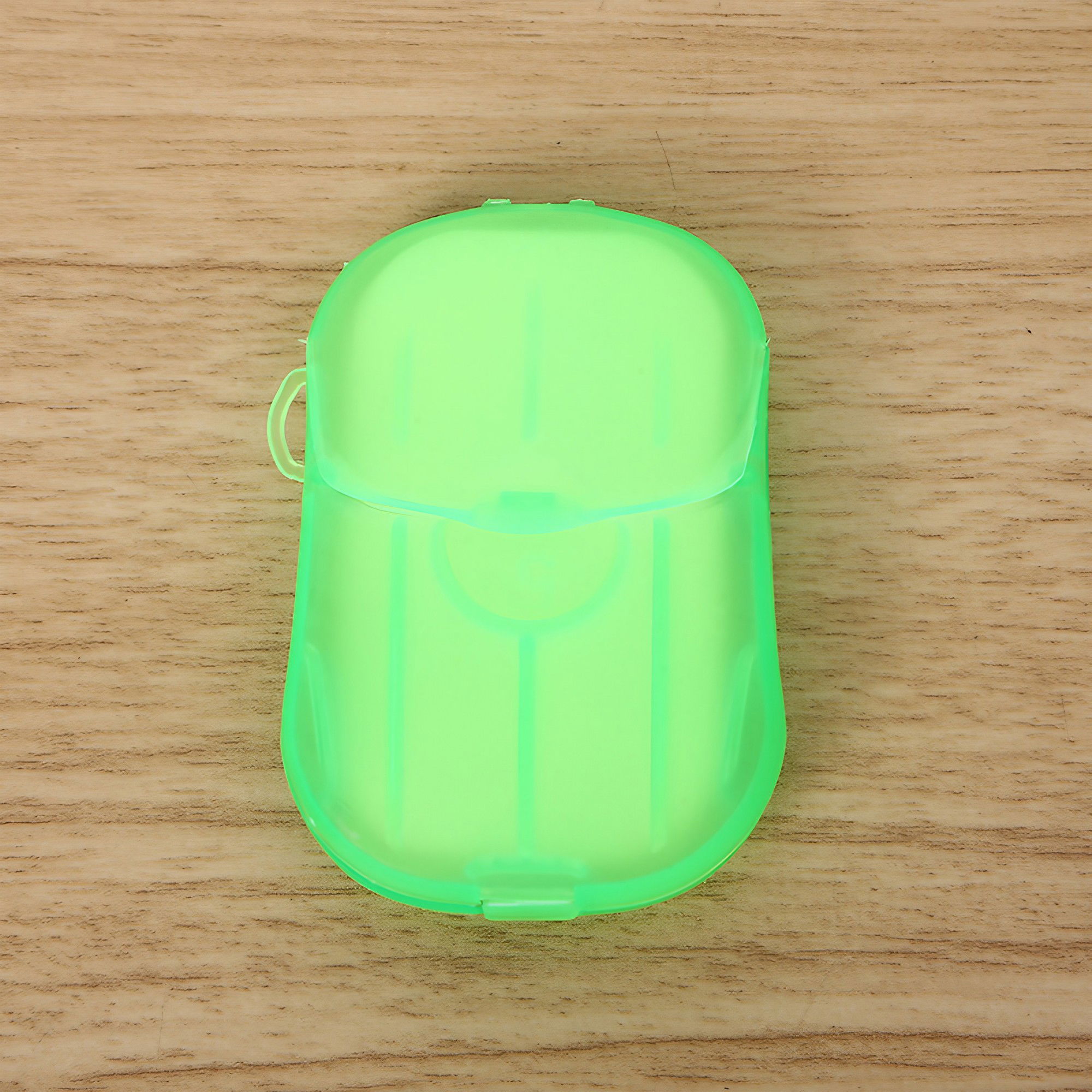 Mini Cutie de Sapun din Hartie, Flippy, de Unica Folosinta, Portabila, Potrivit pentru Calatorii, 20 buc, Verde [2]