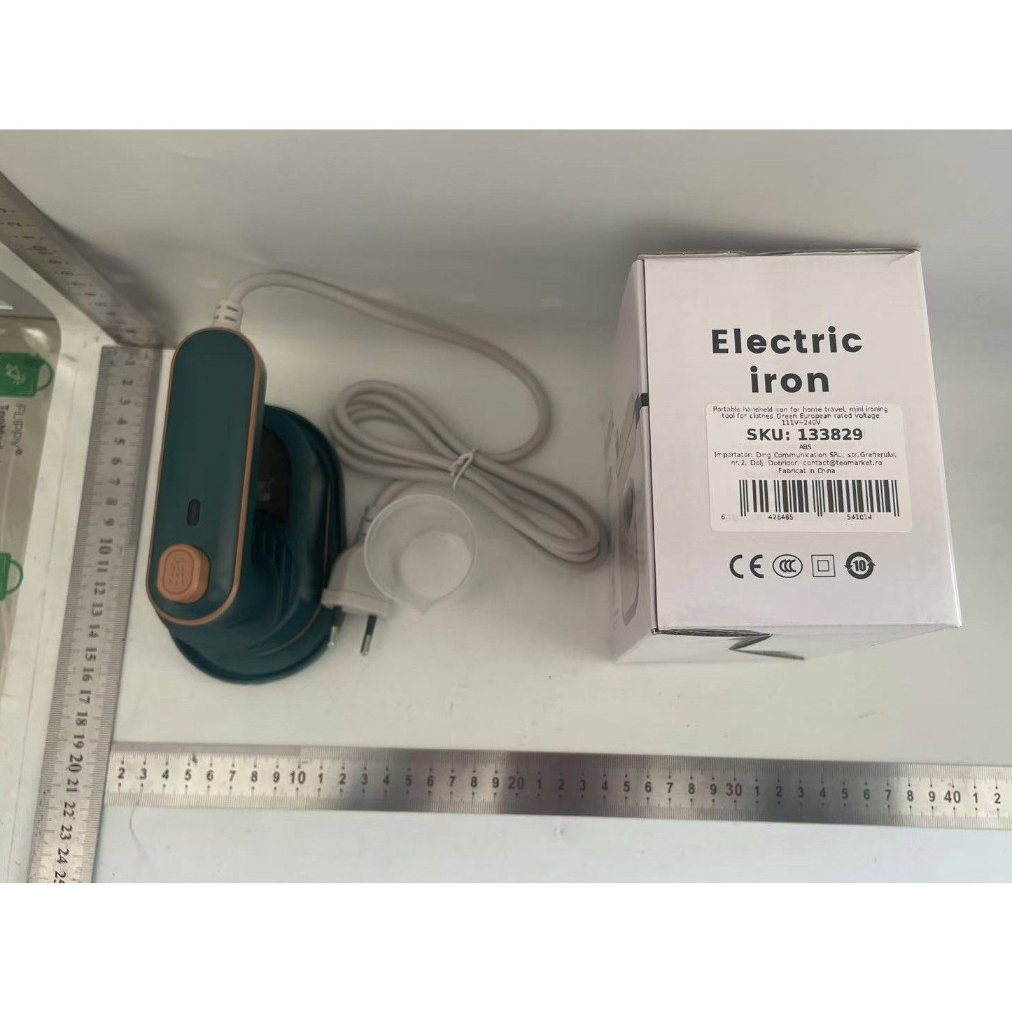 Mini Fier de Calcat, Flippy, Pliabil si Portabil, Calcare Verticala/Orizonala, cu Abur, 50 ml, 40W, 10.5 x 12 cm, Verde [7]