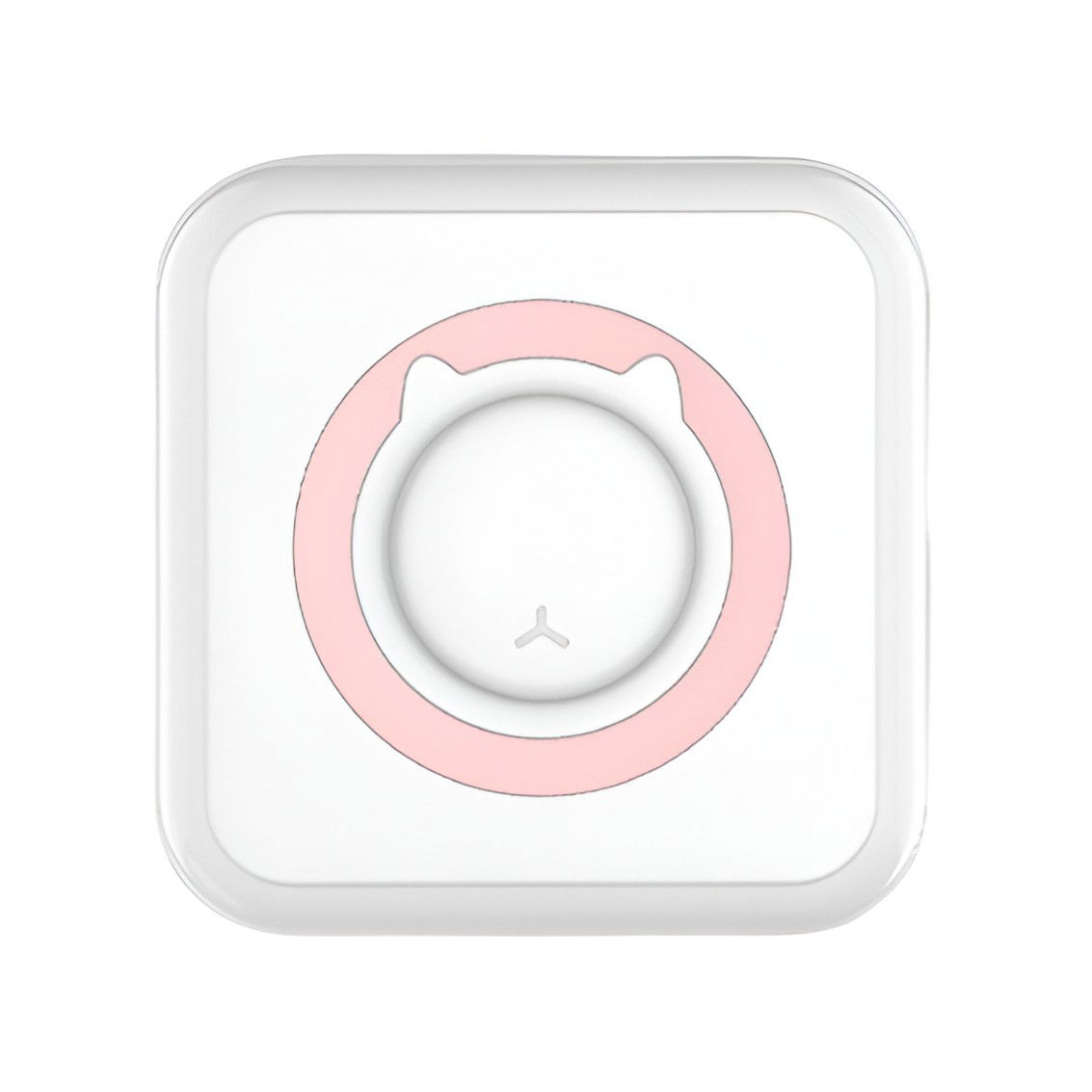 Jucarii si Jocuri - Mini Imprimanta Foto Portabila, Flippy, 5 Role de Hartie Termica, 5 Role Autocolante, 3 Role Colorate, Pixuri, Incarcare USB, Model Pisica, Alb Roz