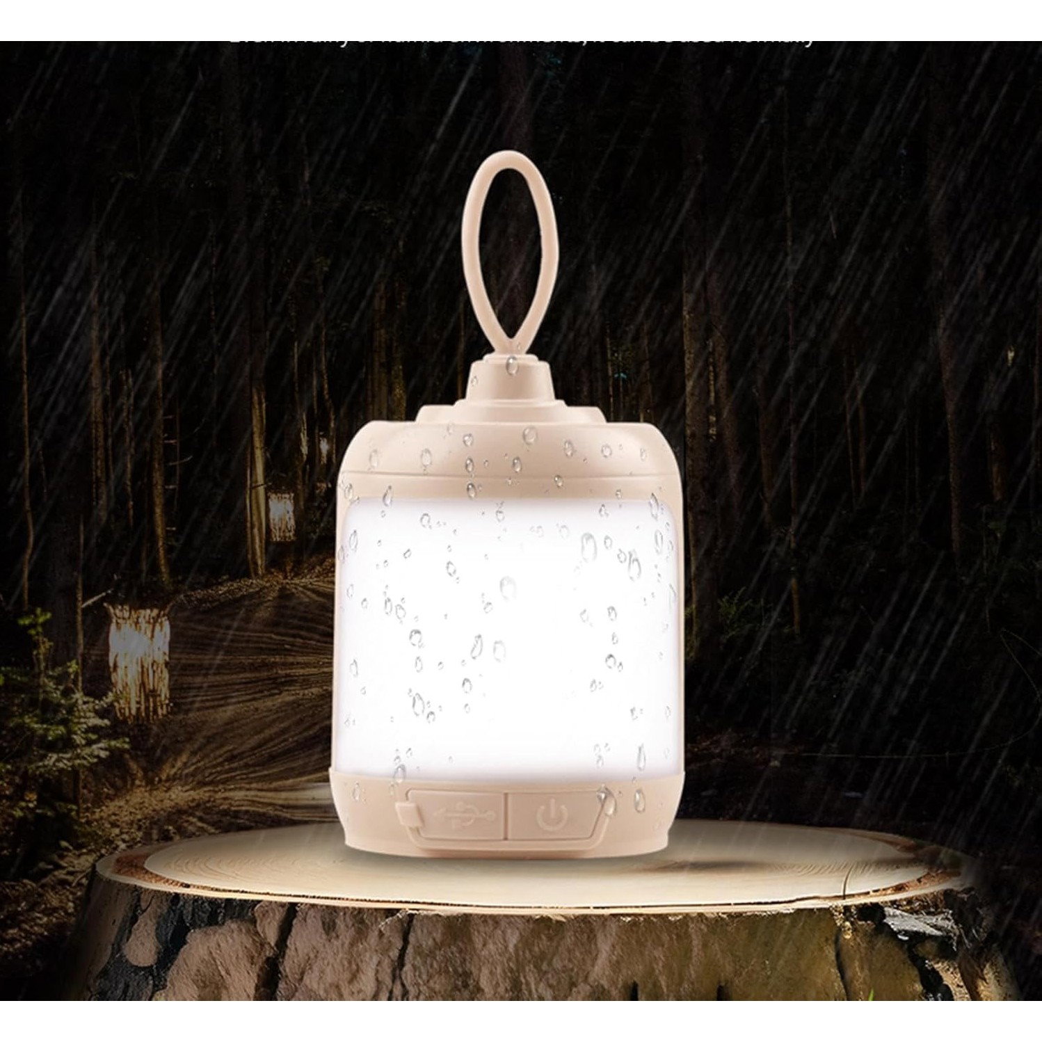 Mini Lampa LED de Camping, Flippy, pentru Aer Liber, Reincarcabila USB Type C, 3 Trepte de Lumina, Portabila, 13.8 x 6.5 cm, 5V, Alb [7]