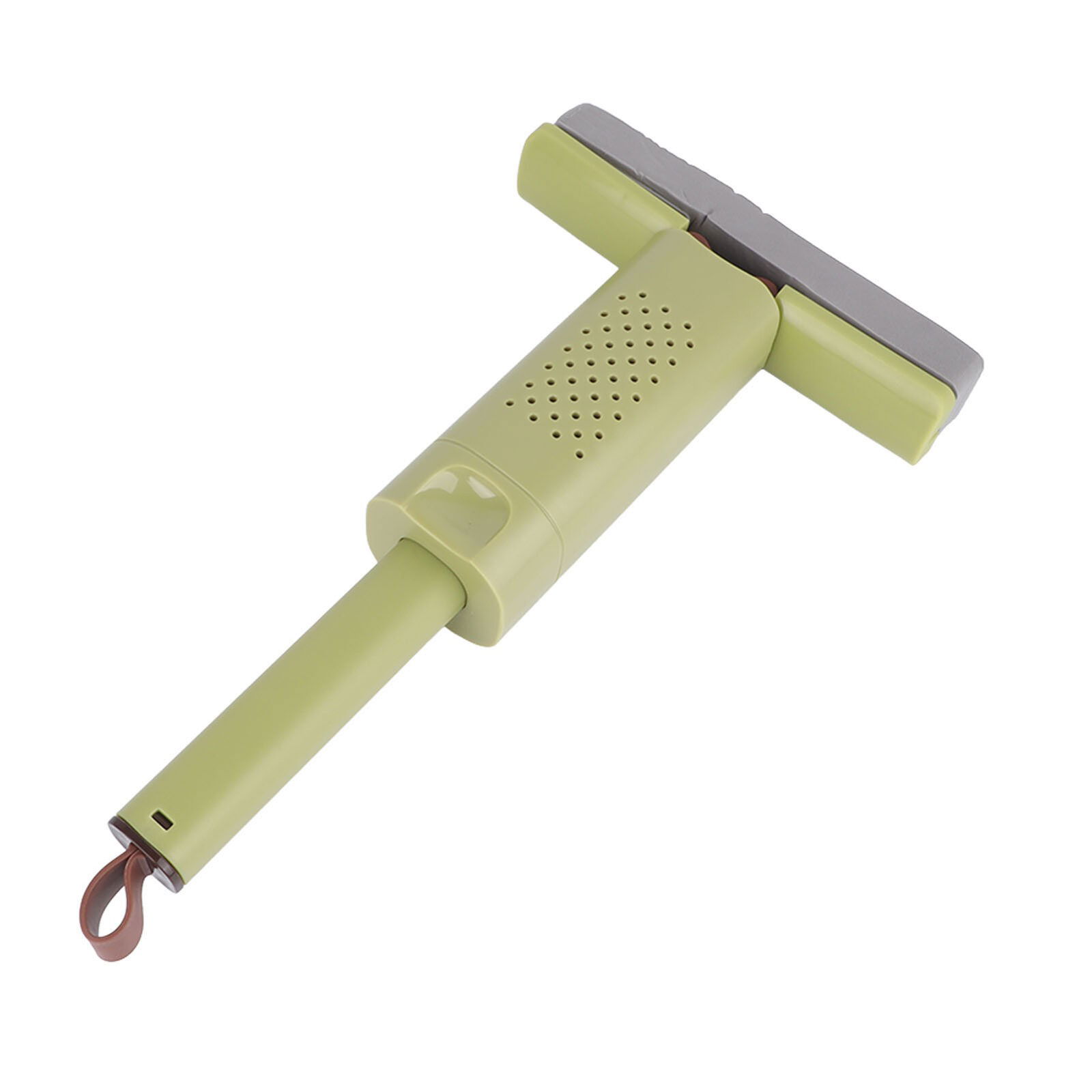 Mini Mop, Flippy, Pentru Uz Casnic, Sistem Autostoarcere, Portabil, Mop cu Burete, Rotire 180°,15 x 27.5 cm, Verde [11]
