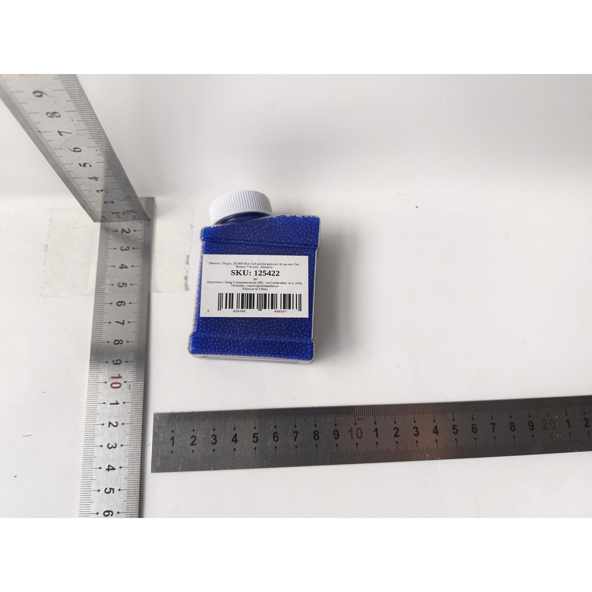 Munitie, Flippy, 20.000 Bile Gel pentru pistoale de jucarie Gel Blaster 7x6 cm, Albastru [8]