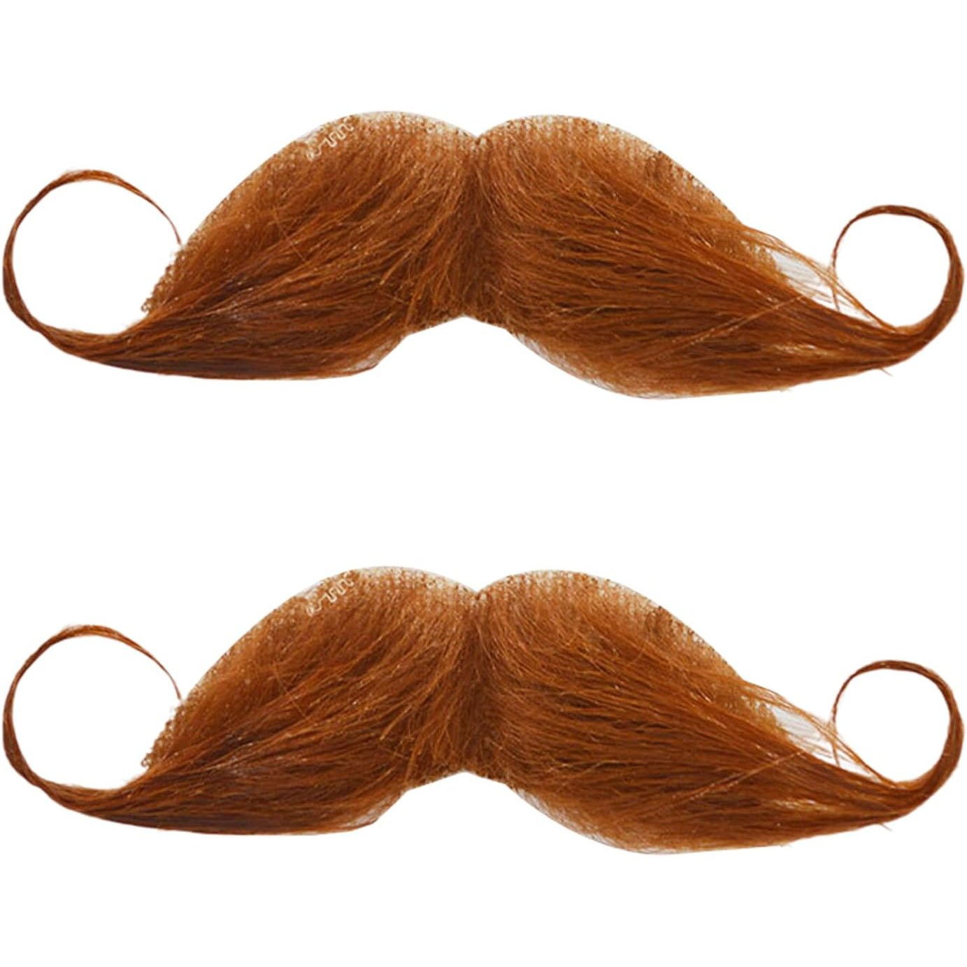 Mustata Falsa pentru Deghizari, Flippy, Petreceri Tematice, din Panza, Autoadeziv, 13 x 10 cm, Model Curbat, Maro [4]