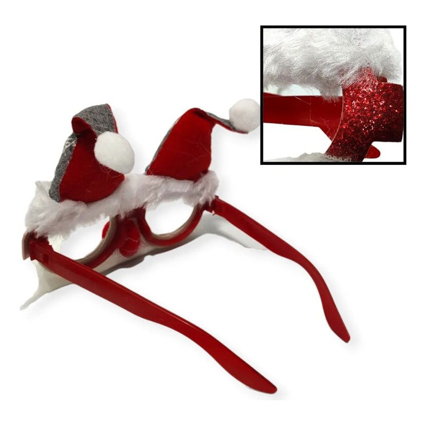 Ochelari de Craciun, Flippy, cu Nas si Barba, Model Mos Craciun, 24x14cm, Rosu [6]