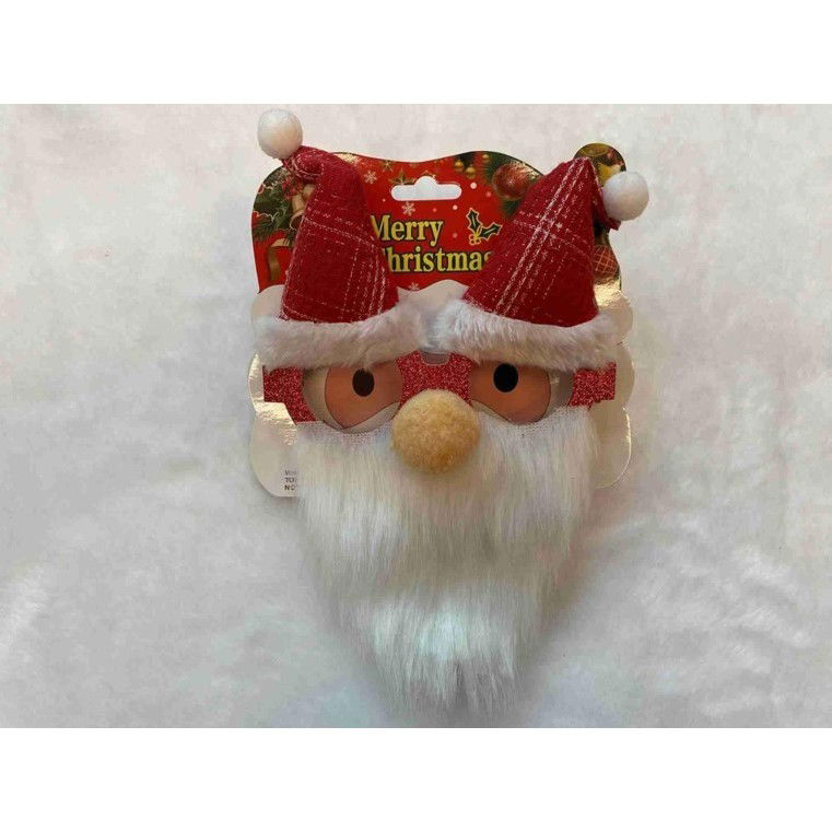 Ochelari de Craciun, Flippy, cu Nas si Barba, Model Mos Craciun, 24x14cm, Rosu [8]