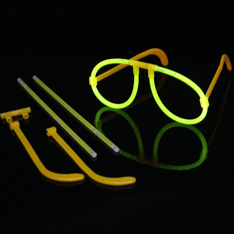 Petrecere - Ochelari Decorativi, Flippy, din Plastic, Fluorescenti, Accesoriu Petrecere, Galben