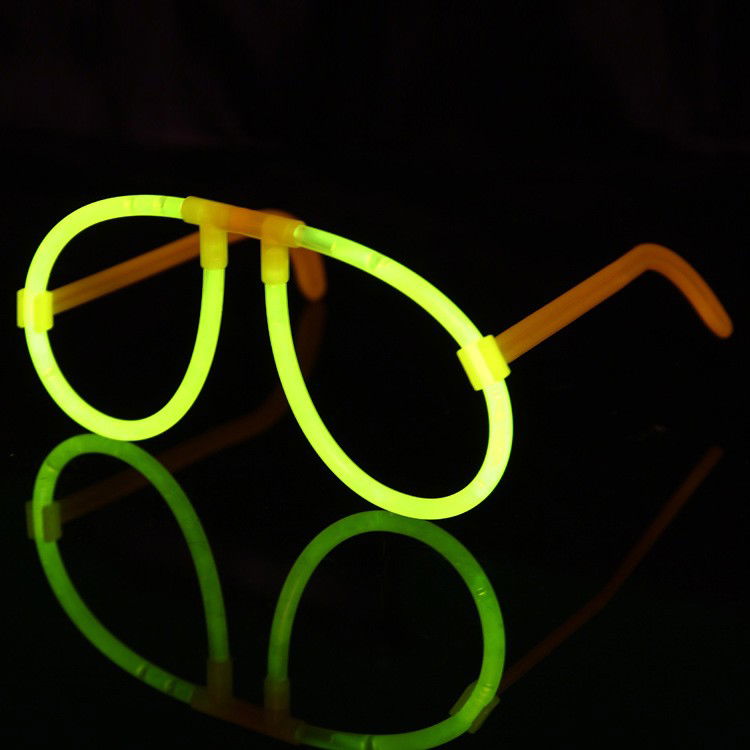 Petrecere - Ochelari Decorativi, Flippy, din Plastic, Fluorescenti, Accesoriu Petrecere, Galben