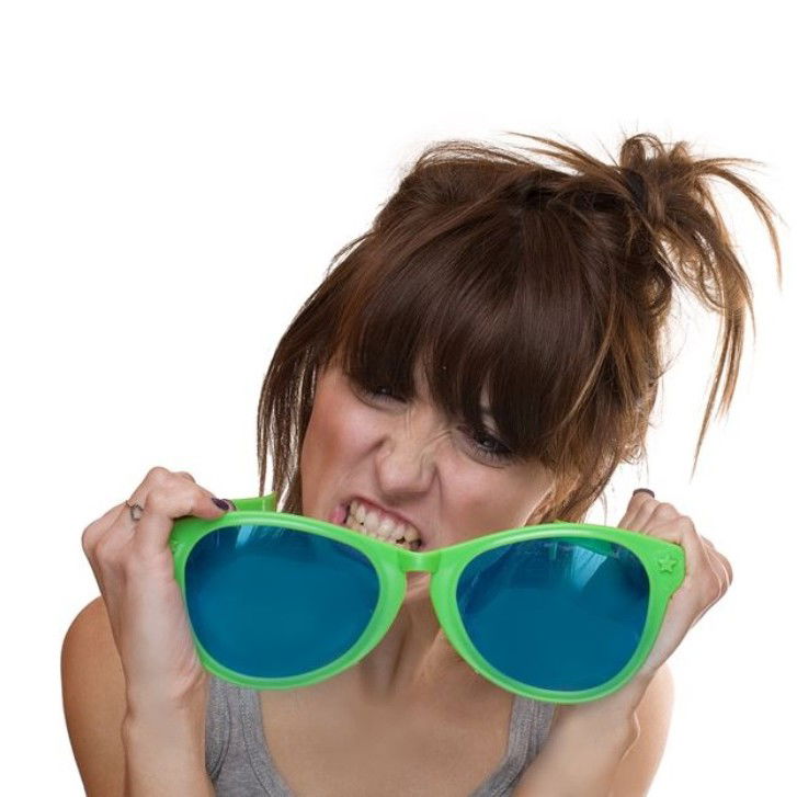 Ochelari Deghizare, Flippy, Marime Exagerata, din Plastic, 26 x 9 cm, Verde [3]