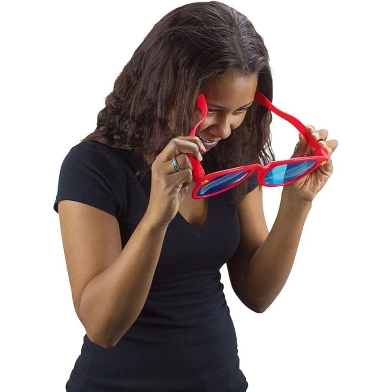 Ochelari Deghizare, Flippy, Marime Exagerata, din Plastic, 26 x 9 cm, Rosu [3]