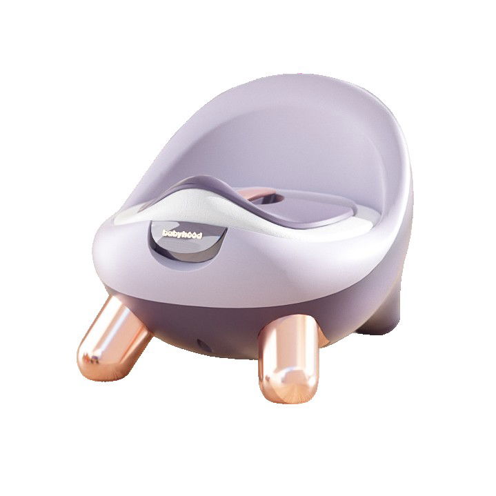 Pentru casa - Olita pentru Copii, Flippy, +1an, Portabila, cu Capac, Model Prietenos, Non-Toxic, Compartiment Detasabil, cu 4 Picioare, Usor de Curatat, Mov Gold