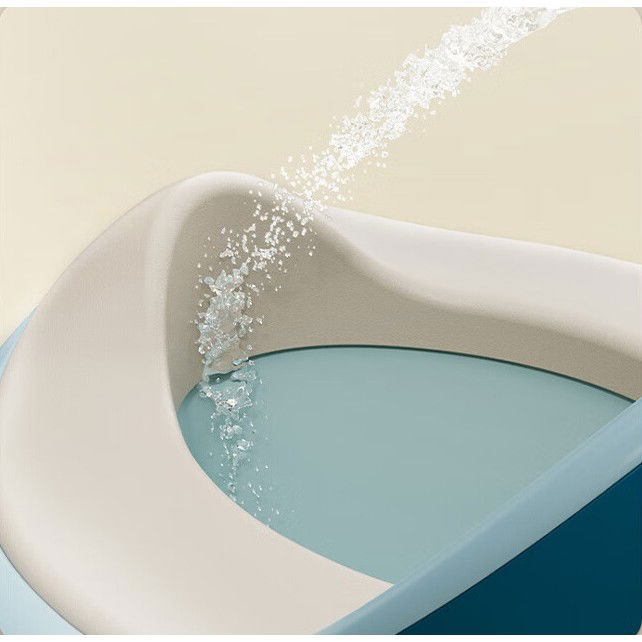 Articole pentru baie - Olita pentru Copii, Flippy, +1an, Portabila, cu Capac, Model Prietenos, Non-Toxic, Compartiment Detasabil, cu 4 Picioare, Usor de Curatat, Verde Gold