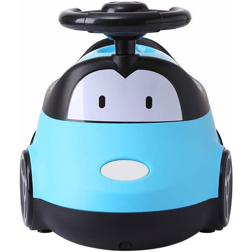 Olita pentru Copii, Flippy, +1an, Portabila, Design Masinuta cu Capac, Model Prietenos, Non-Toxic, Compartiment Detasabil, Usor de Curatat, Albastru [3]