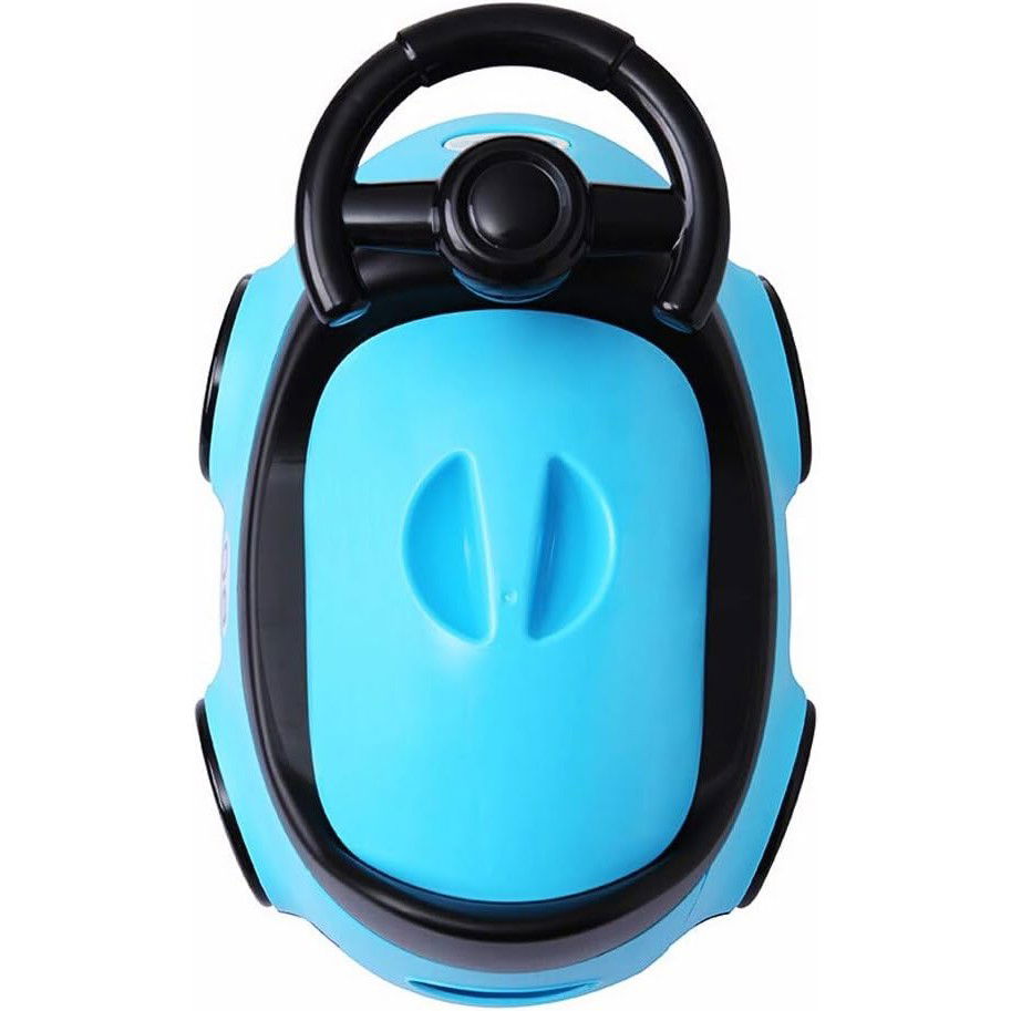 Pentru casa - Olita pentru Copii, Flippy, +1an, Portabila, Design Masinuta cu Capac, Model Prietenos, Non-Toxic, Compartiment Detasabil, Usor de Curatat, Albastru