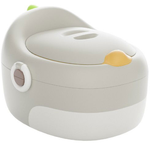 Pentru casa - Olita pentru Copii, Flippy, 3 in 1, Detasabila, Inaltator, Reductor WC, cu Capac, 100 de Saci de Unica Folosinta, Gri