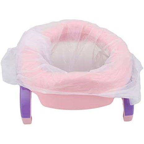 Olita Portabila 2 in 1, Flippy, Olita + Capac de Toaleta, din Plastic, Diametru 21 cm, Roz [4]