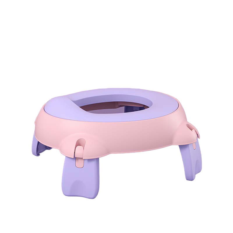 Articole Diverse copii - Olita Portabila, Flippy, pentru Calatorii, Confectionata din Spuma PU, 1-6 ani, 34x32x17 cm, Roz/Mov