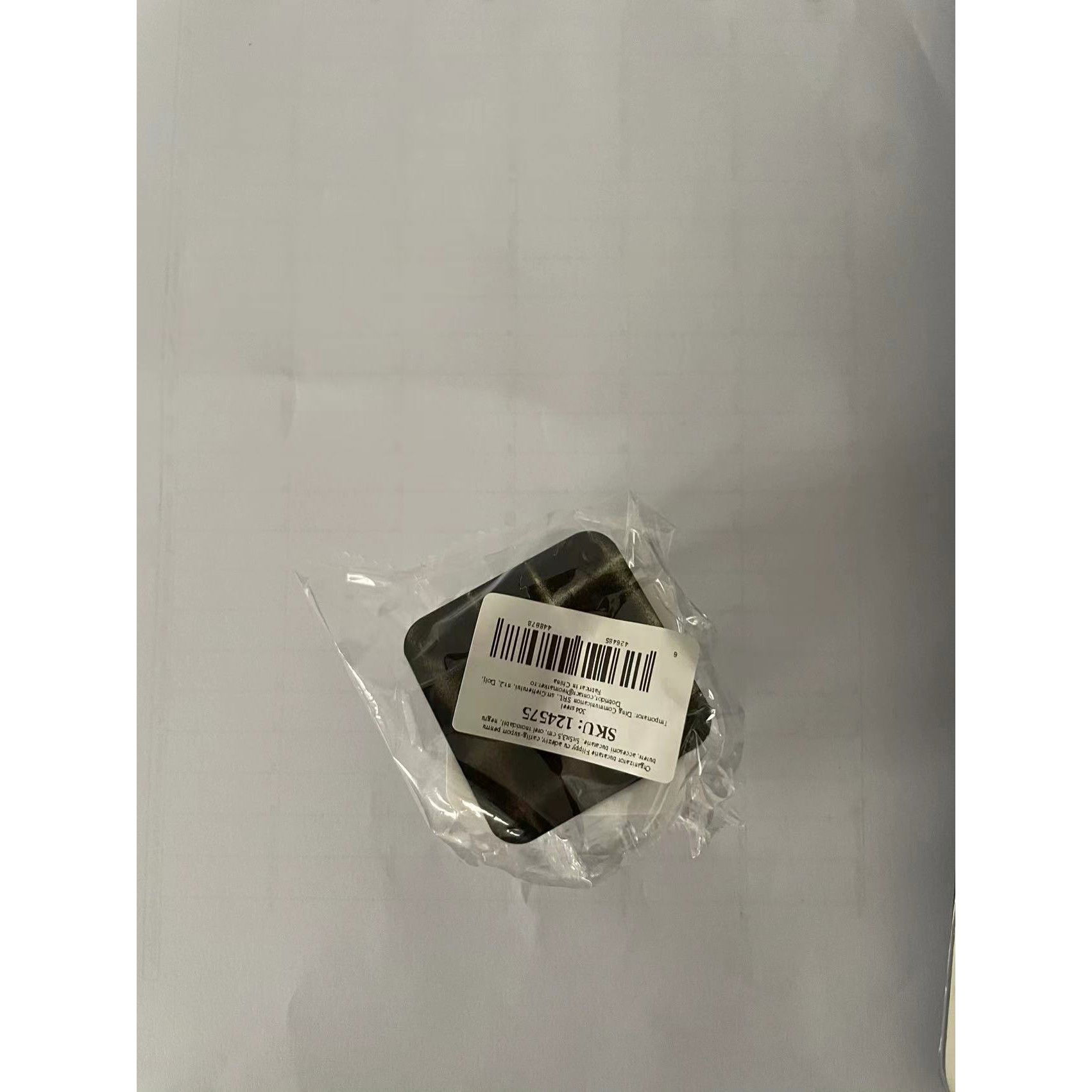 Organizator bucatarie Flippy cu adeziv, carlig-suport pentru burete, accesorii bucatarie, 5x5x3,5 cm, otel inoxidabil, negru [4]