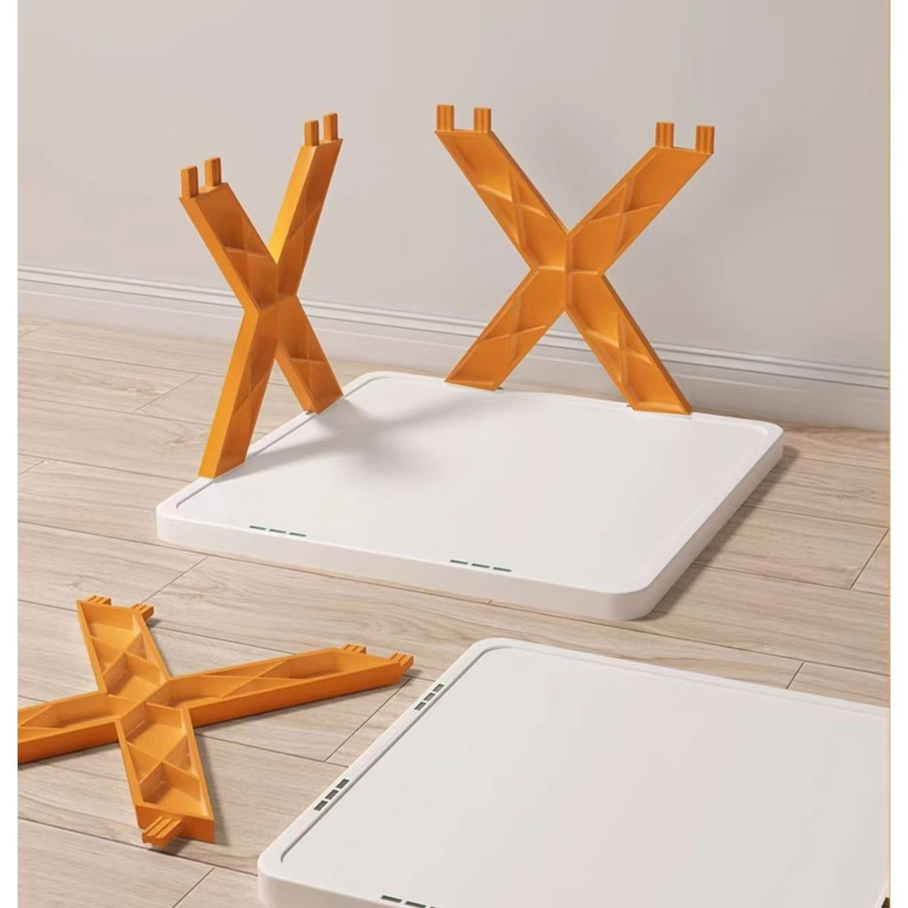 Organizator de Pantofi, Flippy, 5 Straturi, din ABS, Suport Modular, 65.5 x 24 x 26 cm, Portocaliu [4]