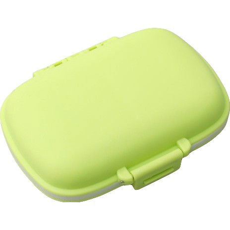 10 - 25 LEI - Organizator medicamente, Plastic, 8 compartimente, 0.1 L, Verde, Flippy, 11 x 7 cm