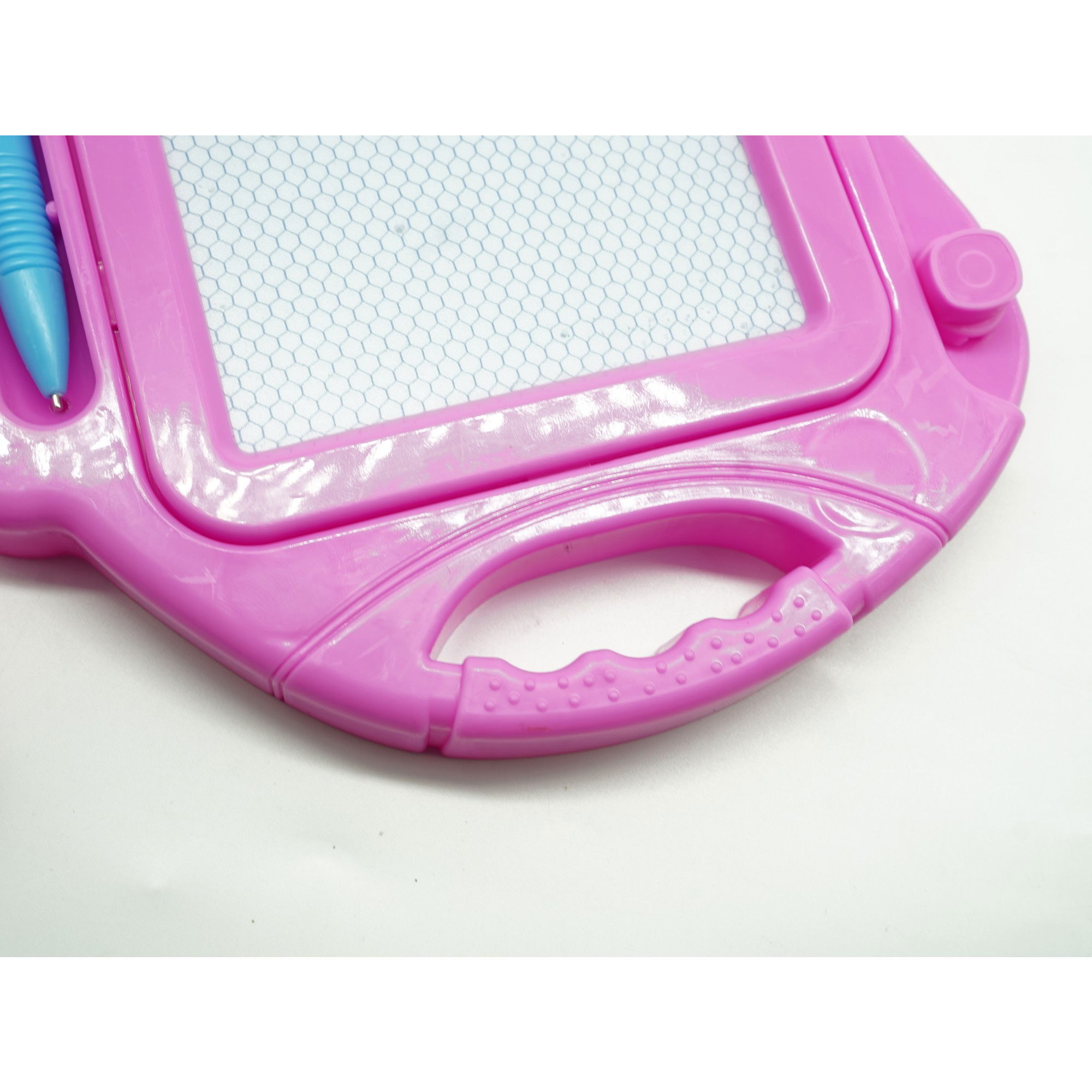 Tabla Magnetica pentru desen Flippy, Pix, forma dreptunghi, dimensiuni 23x17 cm, Dezvolta Creativitatea, cu picioare suport, Roz [4]