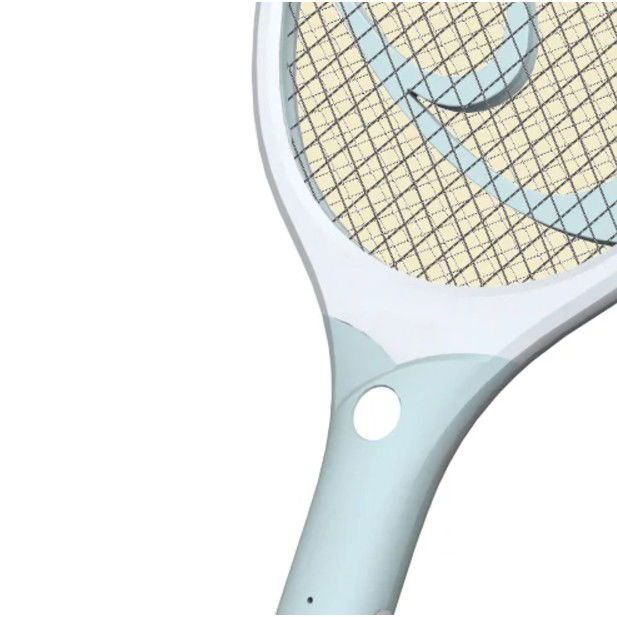 Paleta Electrica pentru Tantari, Muste sau Insecte LED, Flippy, Reincarcabila, Incarcare USB, Plastic, Casa si Gradina, Anti-insecte, Alb-Albastru [14]