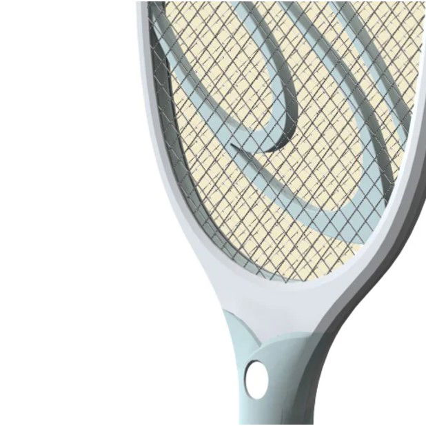 Paleta Electrica pentru Tantari, Muste sau Insecte LED, Flippy, Reincarcabila, Incarcare USB, Plastic, Casa si Gradina, Anti-insecte, Alb-Albastru [13]