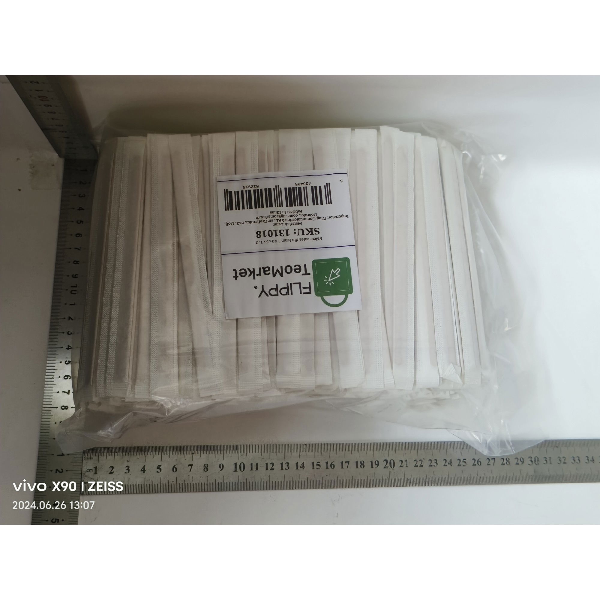 50 - 100 LEI - Set 1000 Palete pentru Cafea, Flippy, din Lemn, Ambalate Individual, 140x5x1.3 mm