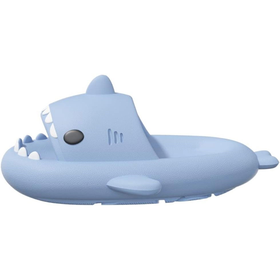 Papuci Tip Rechin, Flippy, Unisex, din Spuma EVA, Talpa Groasa Antiderapanta, Rezistenti la Uzura, Marime 36-37, Albastru Deschis [5]