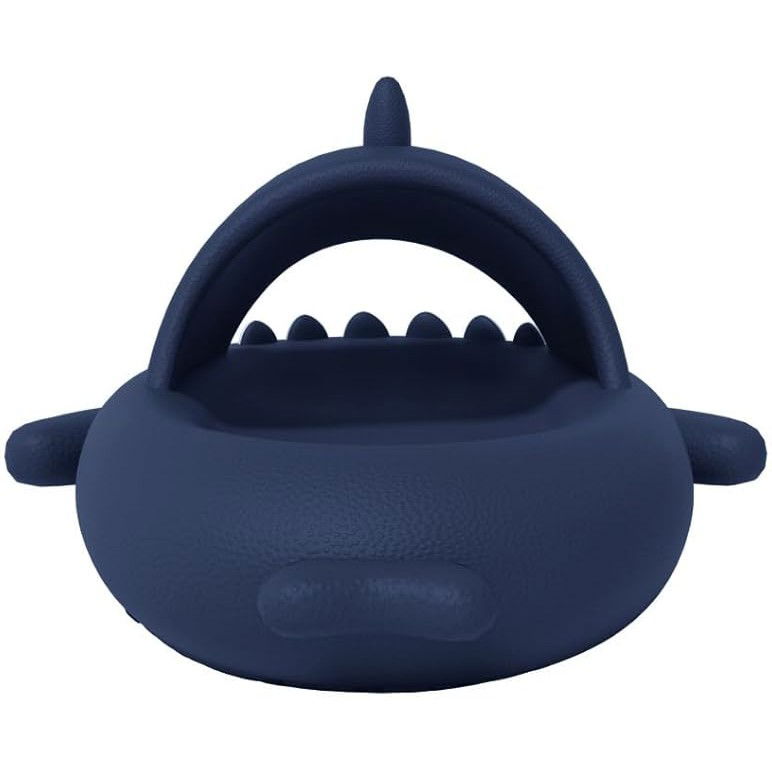 Papuci Tip Rechin, Flippy, Unisex, din Spuma EVA, Talpa Groasa Antiderapanta, Rezistenti la Uzura, Marime 44-45, Albastru Inchis [3]