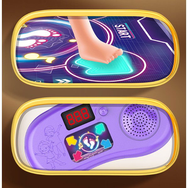 Jucarie Interactiva, Flippy, Covor Muzical de Dans, 4-6 Ani, Bluetooth, 4 Moduri, 90 x 90 cm, Mov [4]