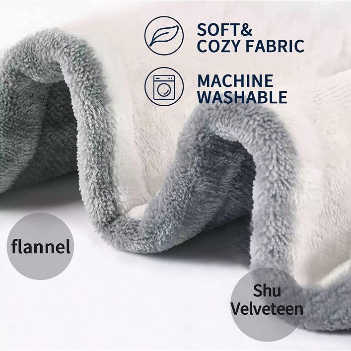 Patura Cu Incalzire Electrica, Flippy, 135 W, 180x130 cm, 6 Trepte De Incalzire, Flanel, Gri [5]