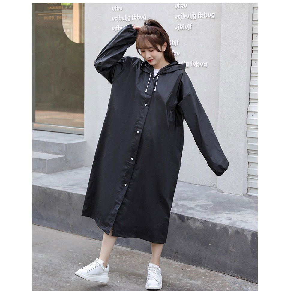 Pelerine, Umbrele si Accesorii - Pelerina de Ploaie, Flippy, pentru Adulti 150-180 cm, din EVA, Impermeabila, Rezistenta la Vant, Inchidere cu Capse, 140 g, Negru
