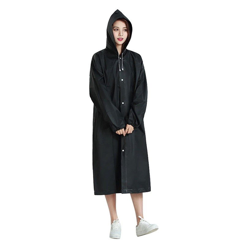 Pelerine, Umbrele si Accesorii - Pelerina de Ploaie, Flippy, pentru Adulti 150-180 cm, din EVA, Impermeabila, Rezistenta la Vant, Inchidere cu Capse, 140 g, Negru