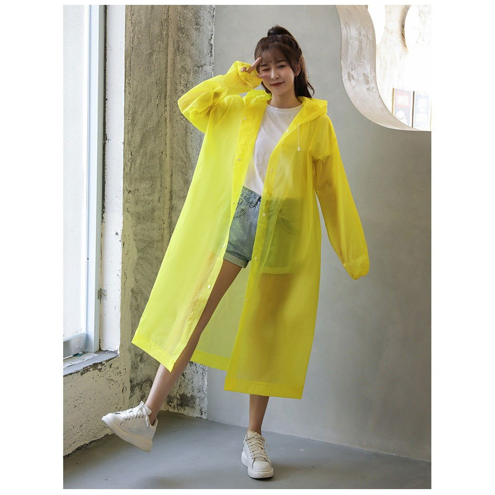 Pelerina de Ploaie, Flippy, pentru Adulti 150-180 cm, din EVA, Impermeabila, Rezistenta la Vant, Inchidere cu Capse, 140 g, Galben [3]