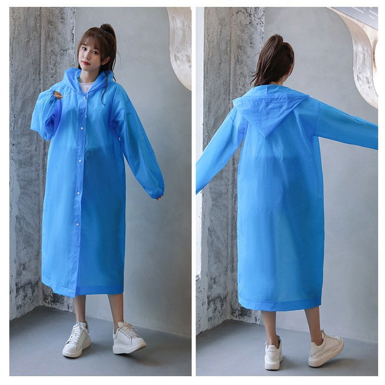 Pelerine, Umbrele si Accesorii - Pelerina de Ploaie, Flippy, pentru Adulti 150-180 cm, din EVA, Impermeabila, Rezistenta la Vant, Inchidere cu Capse, 140 g, Albastru