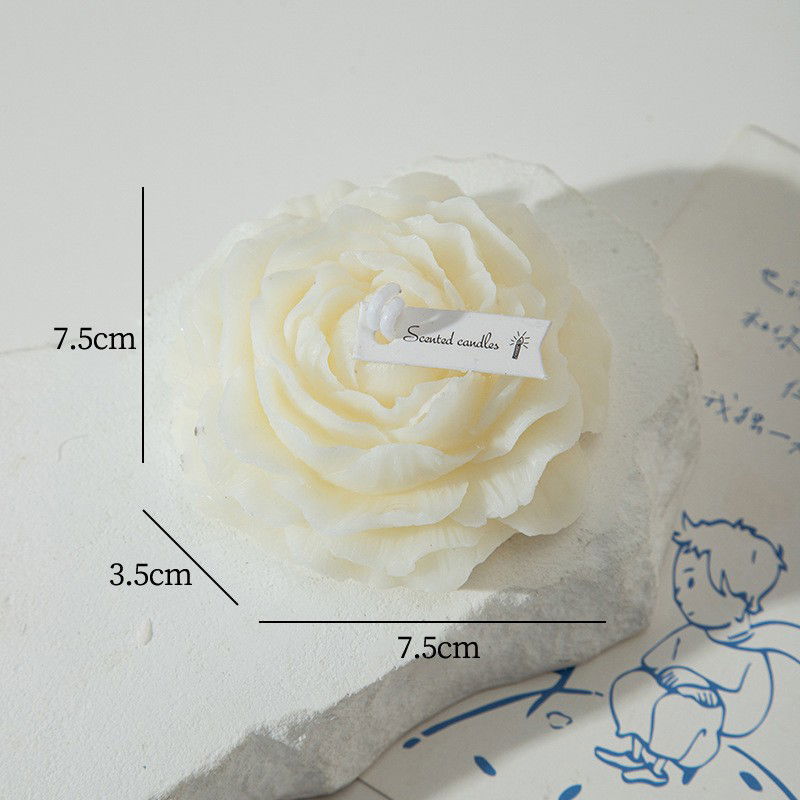 Lumanare Parfumata, Flippy, Model Trandafir, Ardere 10h, 70 g, 7.5 x 3.5 cm, Parfum de Tuberoza, Alb [5]