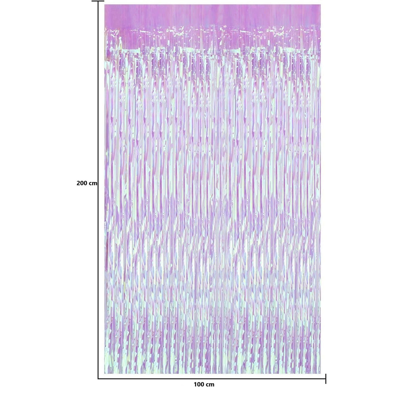 10 - 25 LEI - Perdea Franjurata, Flippy, Model Decor Petrecere, pentru Fundal de Poze, Amenajare Colorata a Petrecerii, Dimensiune 100x200 cm, Roz