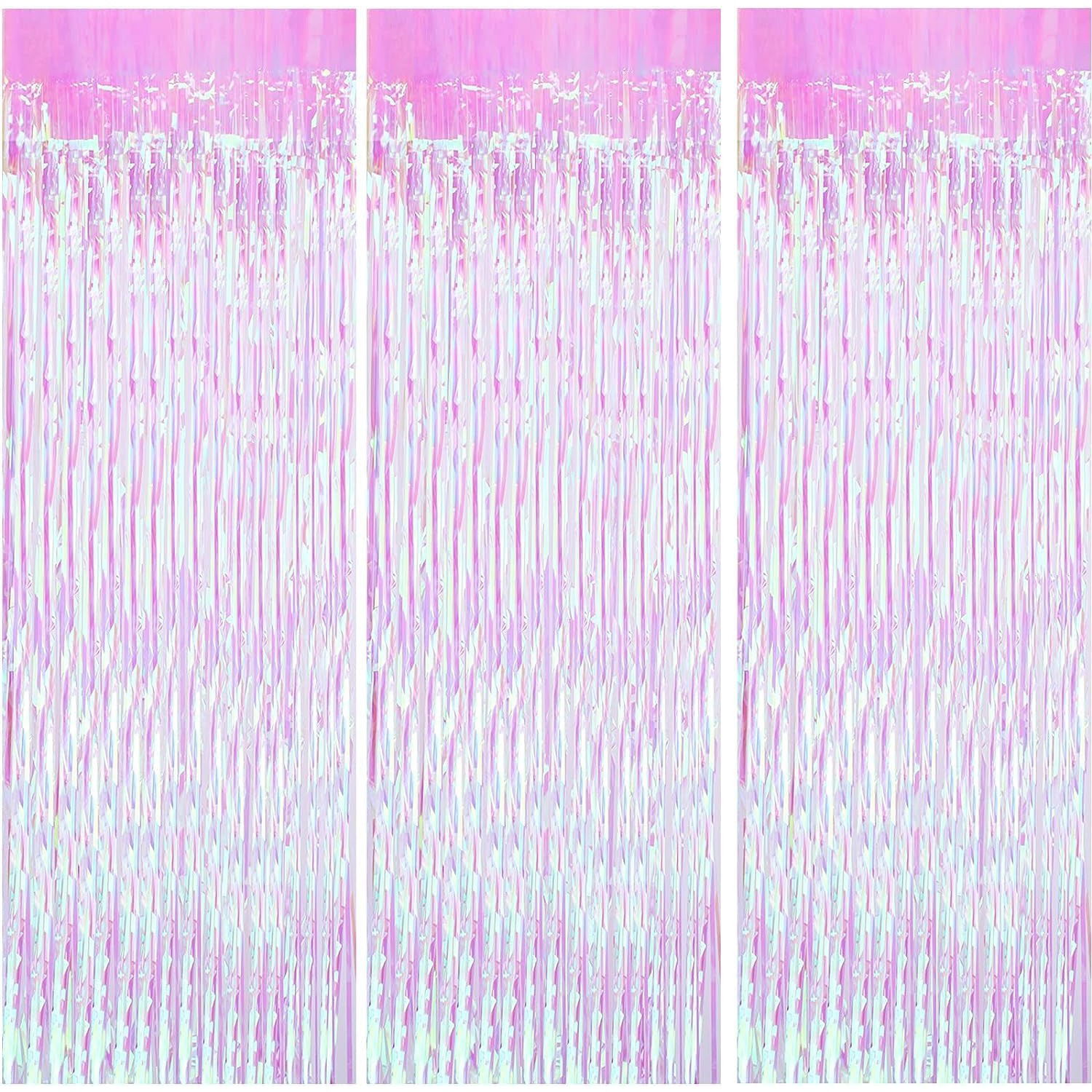 Perdea Franjurata, Flippy, Model Decor Petrecere, pentru Fundal de Poze, Amenajare Colorata a Petrecerii, Dimensiune 100x200 cm, Roz [7]