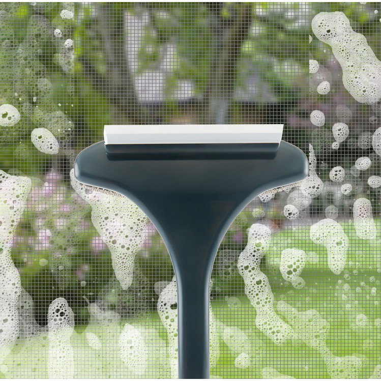 Perie de Spalat si Curatat Geamuri, Flippy, pentru Plase si Suprafete Diverse, 46x16x5 cm, Verde Inchis-Alb [5]