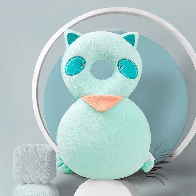 Perna tip Rucsac pentru Protectia Capului, Flippy, Tetiera tip Raton, pentru Bebelusi, 33x6x19 cm, 180 g, Turcoaz [3]