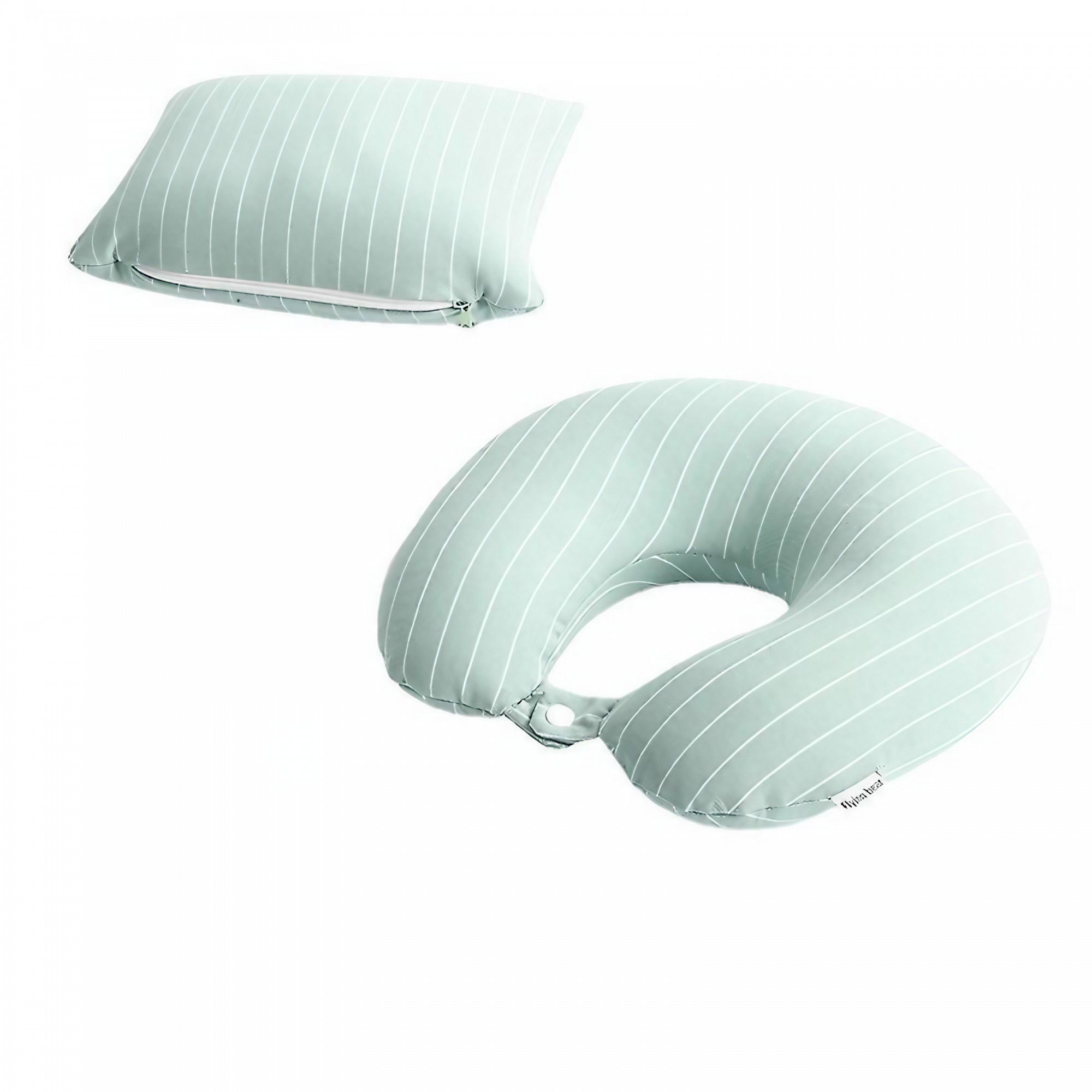 Perna de calatorie, Flippy , 2 in 1, cu Particule de Spuma cu Memorie, Verde [5]