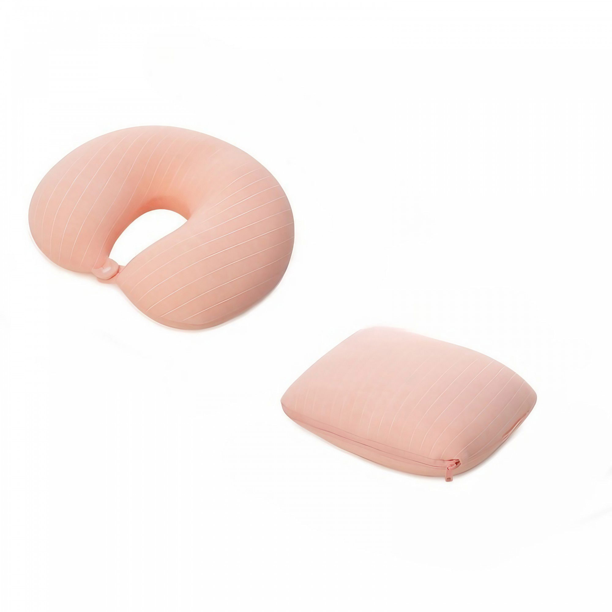 Perna de calatorie, Flippy , 2 in 1, cu Particule de Spuma cu Memorie, Roz [6]