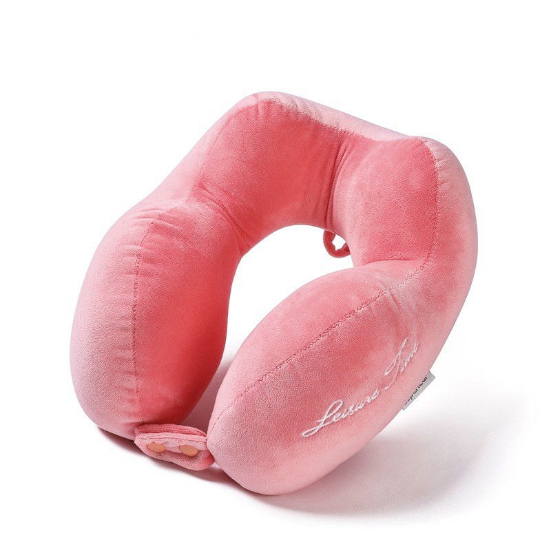 Perna de Calatorie, Flippy, Pentru Gat, din Bumbac, cu 4 Cocoase, Ajustabila, Roz [5]