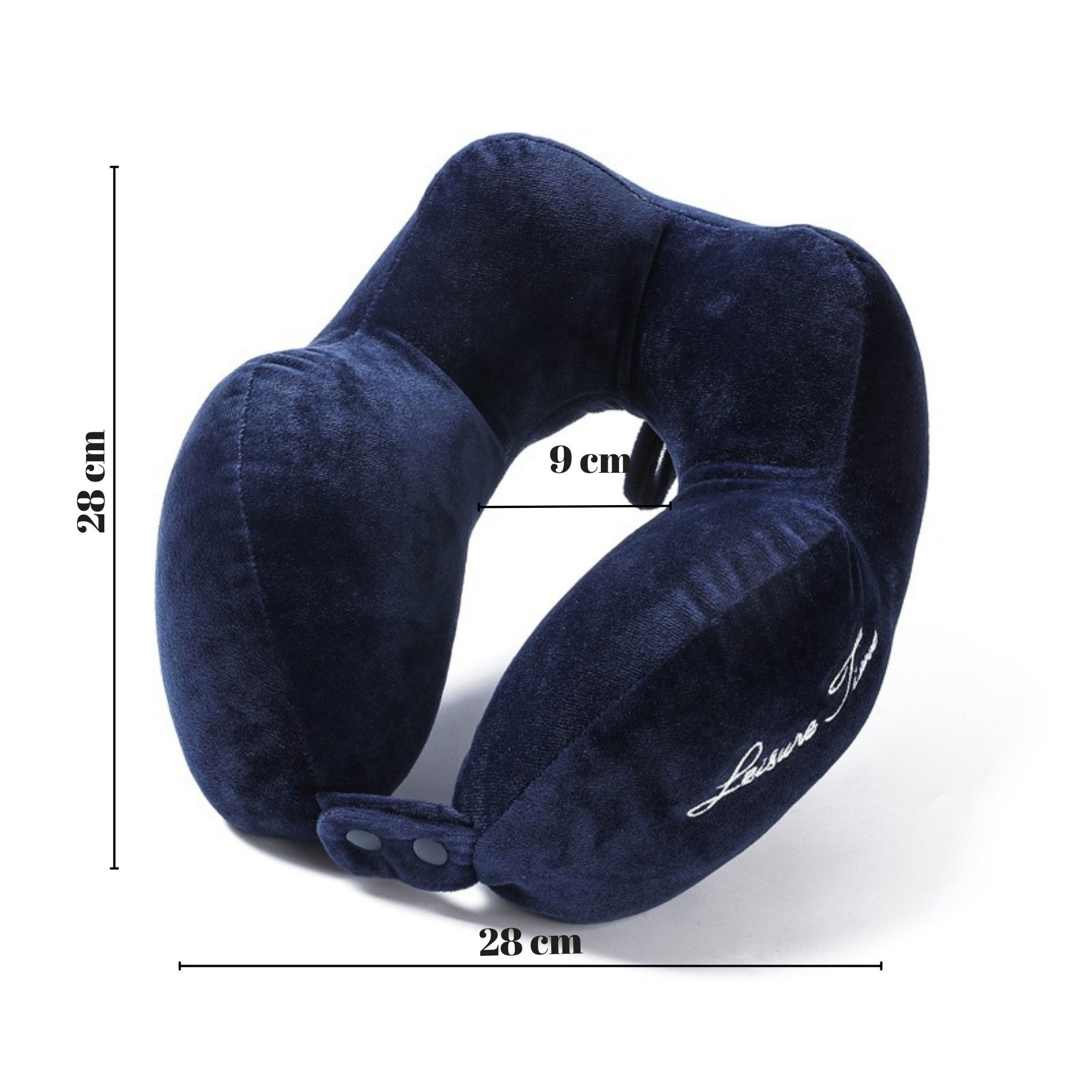 Perna de Calatorie, Flippy, Pentru Gat, din Bumbac, cu 4 Cocoase, Ajustabila, Albastru [3]