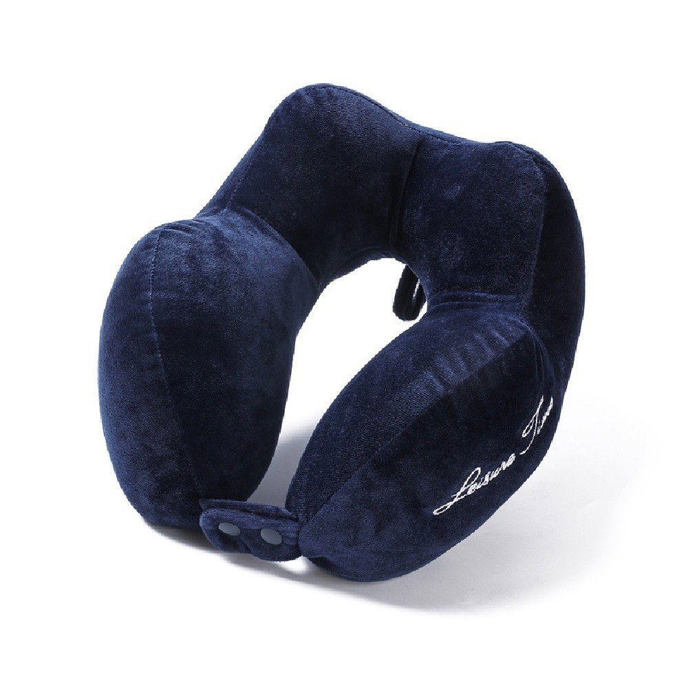 Perna de Calatorie, Flippy, Pentru Gat, din Bumbac, cu 4 Cocoase, Ajustabila, Albastru [4]