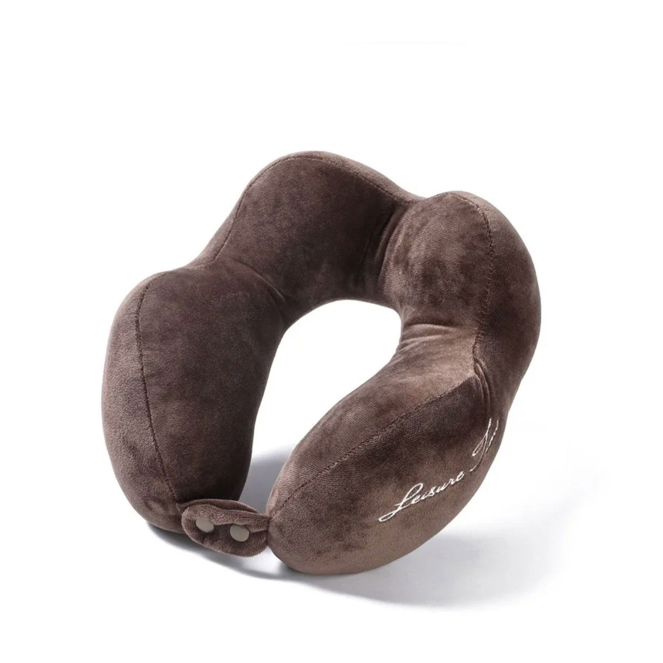 Perna de Calatorie, Flippy, Pentru Gat, din Bumbac, cu 4 Cocoase, Ajustabila, Maro [3]