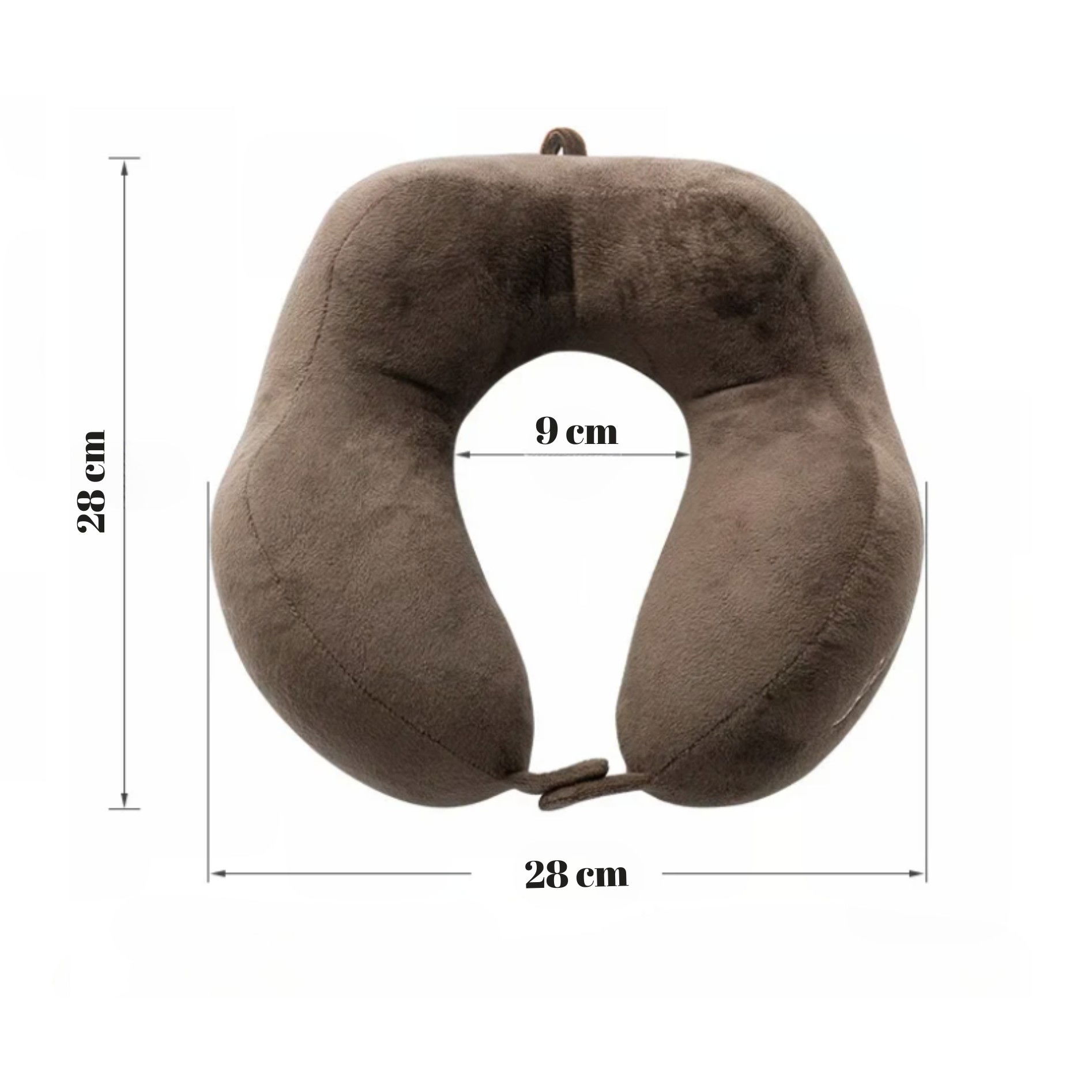 Perne Voiaj, Paturi si Textile - Perna de Calatorie, Flippy, Pentru Gat, din Bumbac, cu 4 Cocoase, Ajustabila, Maro