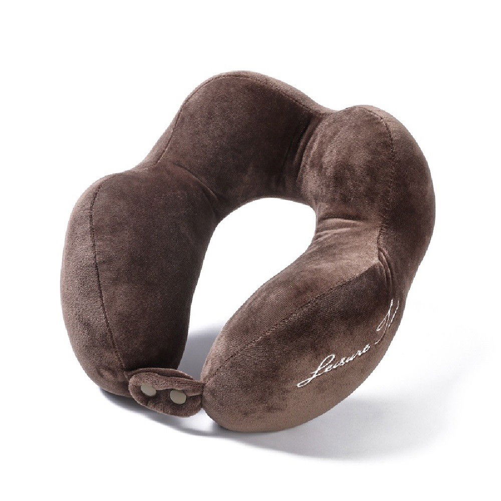 Perna de Calatorie, Flippy, Pentru Gat, din Bumbac, cu 4 Cocoase, Ajustabila, Maro [5]
