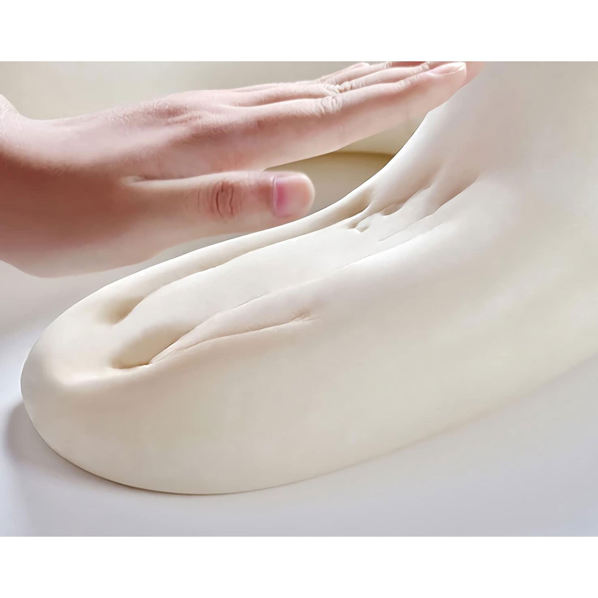 Perna de Calatorie in Forma de U, Flippy, Pentru Gat si Cap, Umplutura din Spuma cu Memorie, 30x30 cm, Model Iepuras, Accesoriu de Voiaj, Birou, Masina, Sistem Prindere Capse, Roz [4]