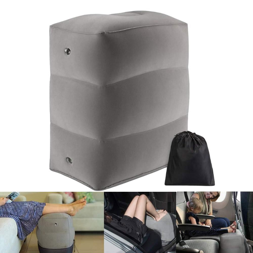 Perna Gonflabila Multifunctionala, Flippy, pentru Picioare, Cap, 3 Straturi, Inaltime Reglabila, 17.8 x 25.4 x 42.9 cm, Gri Inchis [6]